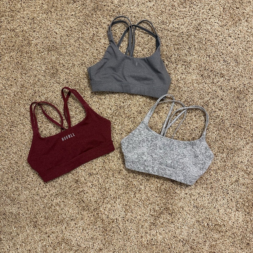 Nobull bras bundle of 3 all size small like new condition!